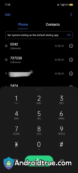 Realme Dialer